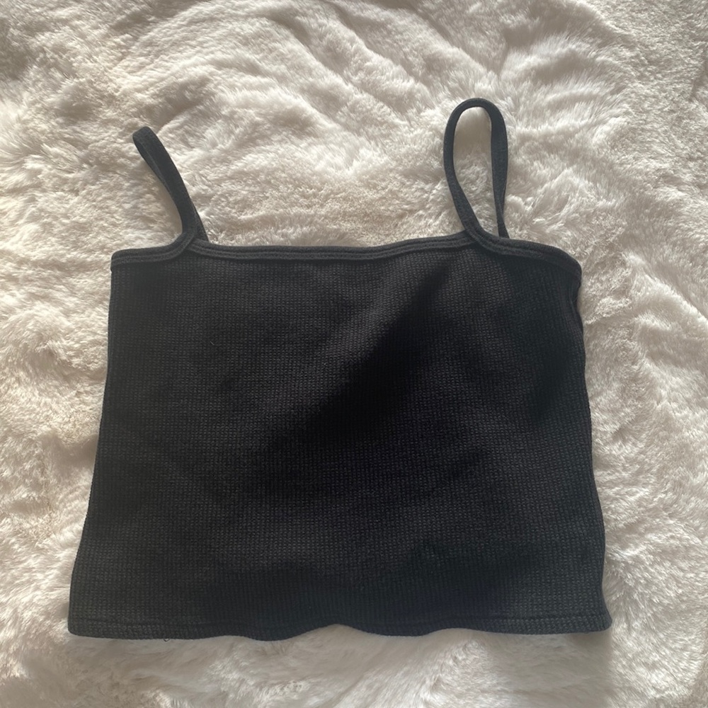 Black tank top